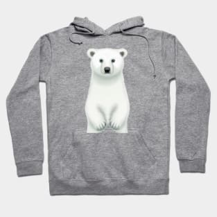 Cute Polar Bear Drawing Hoodie